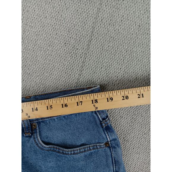 Calvin Klein Vintage Jean Shorts Men's 37X8 Blue Stone Wash Baggy Street Grunge - Picture 8 of 13